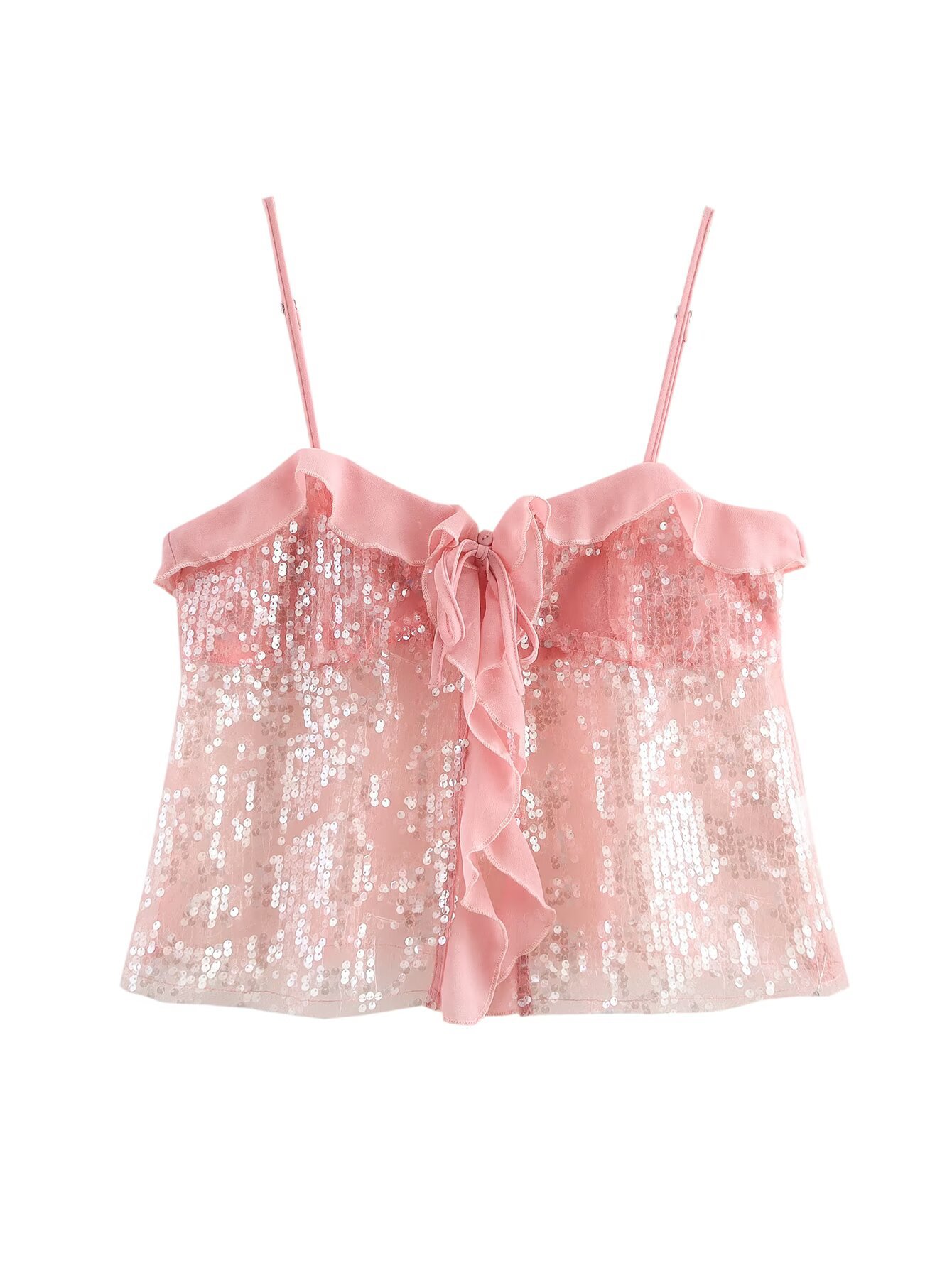 Modern Solid Sparkly Cami