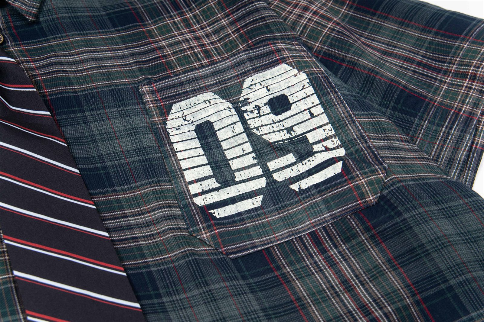 Retro College Style Plaid Short Sleeve Shirt with Tie for Men and Women, Casual Loose BF Couple Fit Blouse