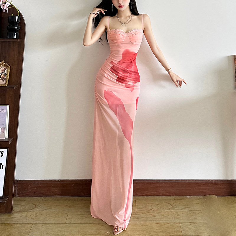 Sexy suspenders and high waisted hip hugging jumpsuit for women