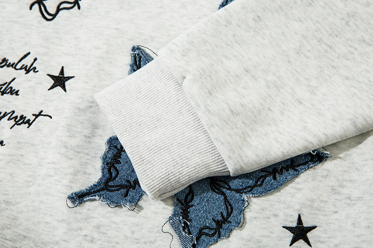 Hip Hop Oversized Cotton Letter Print Hoodie