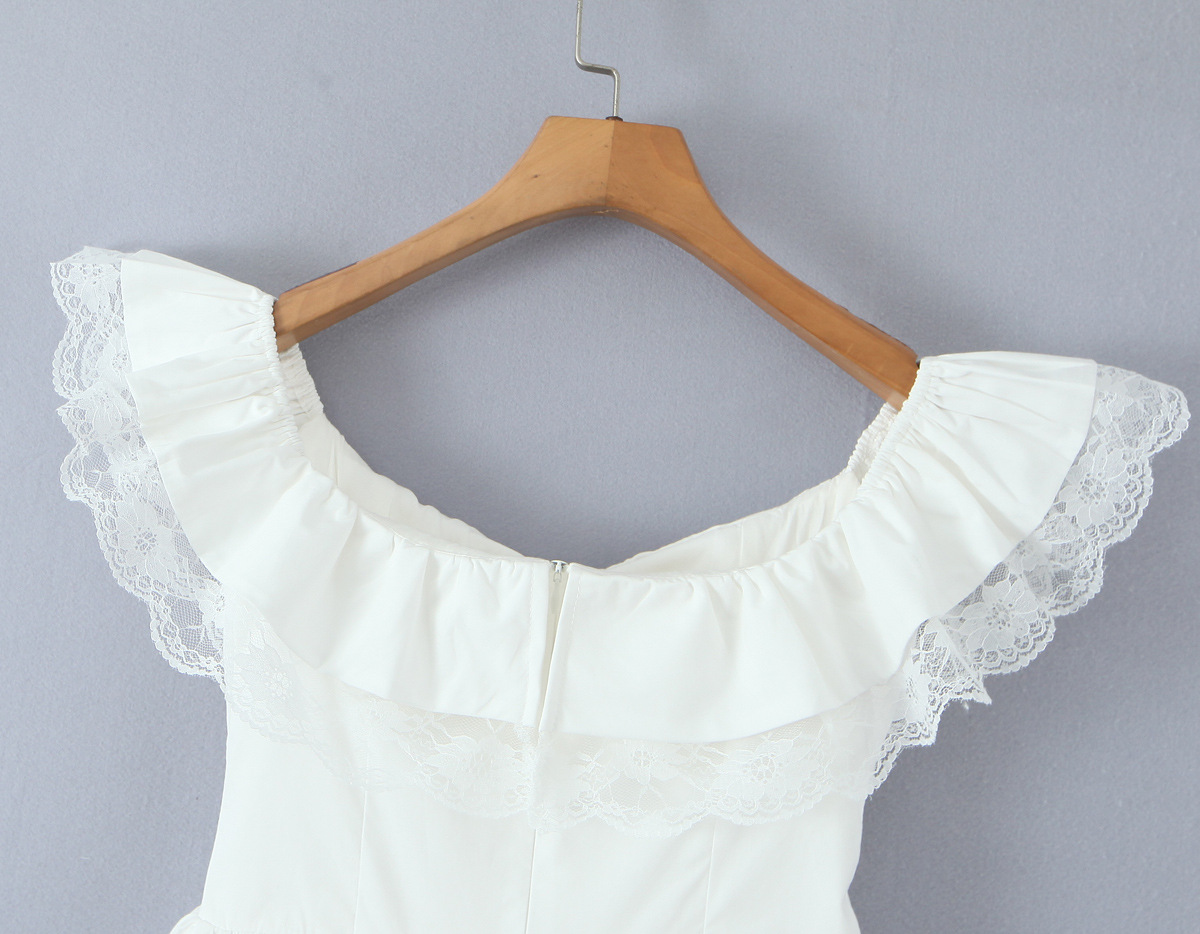 Western Pieced Flutter Scalloped Mini Skirt