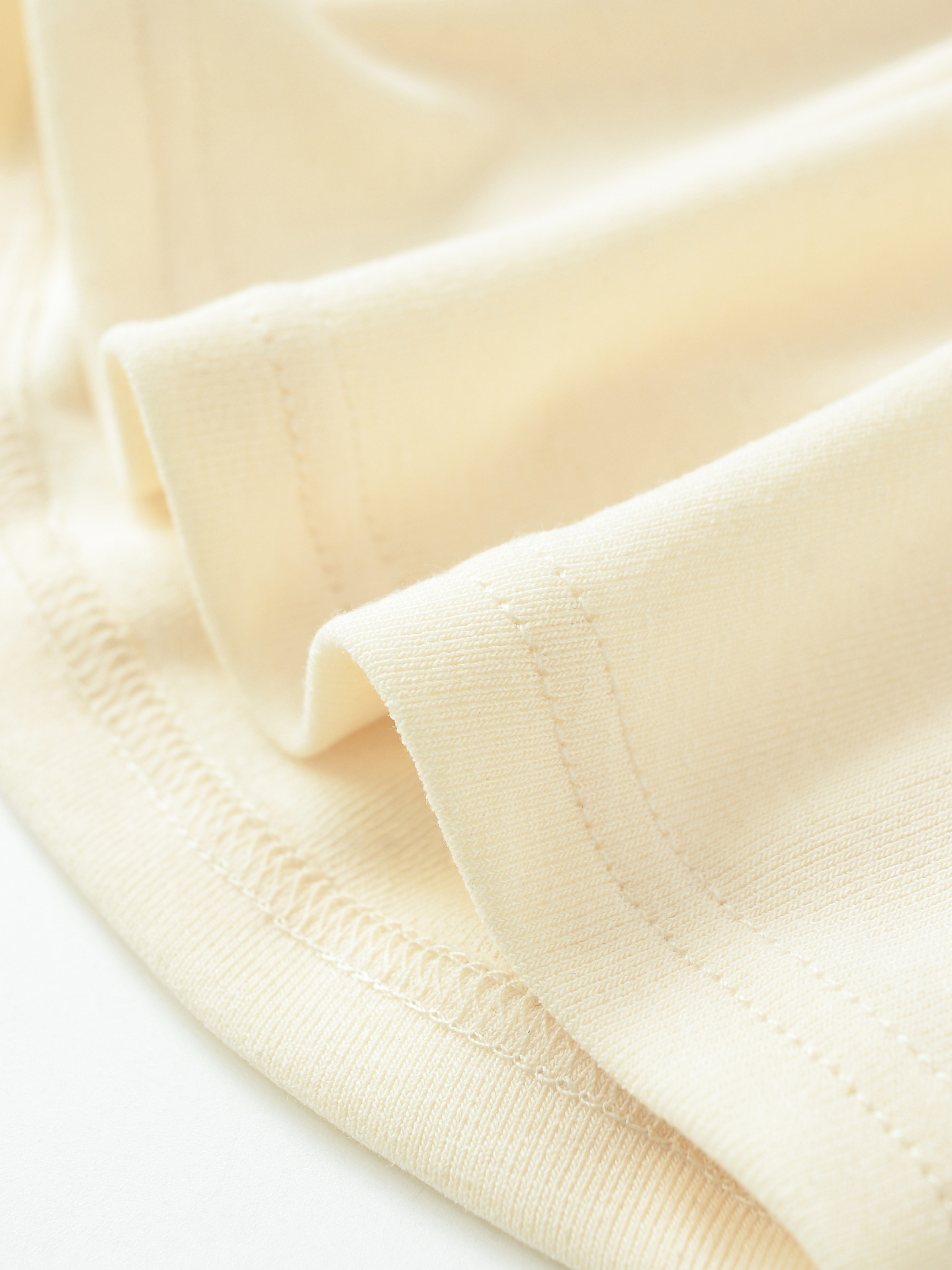 Deep Plunge Draped Ribbon Full-Sleeve Tee