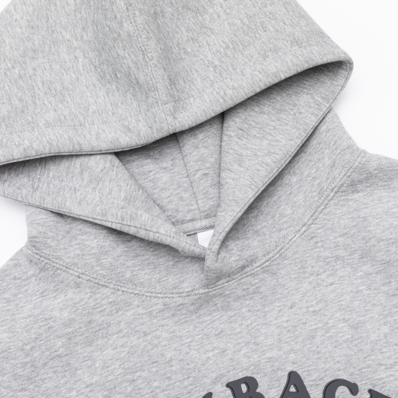 Retro Oversized Cotton Blend Lettering Hoodie