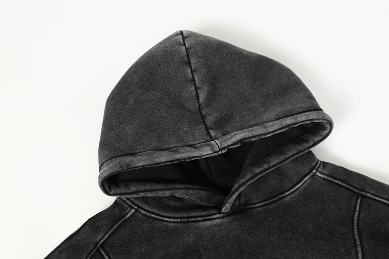 Urban Aged Cotton Pieced Hoodie