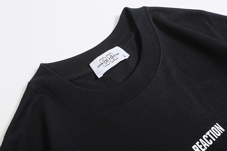 Cotton Blended Full Arm Typography T-Shirt