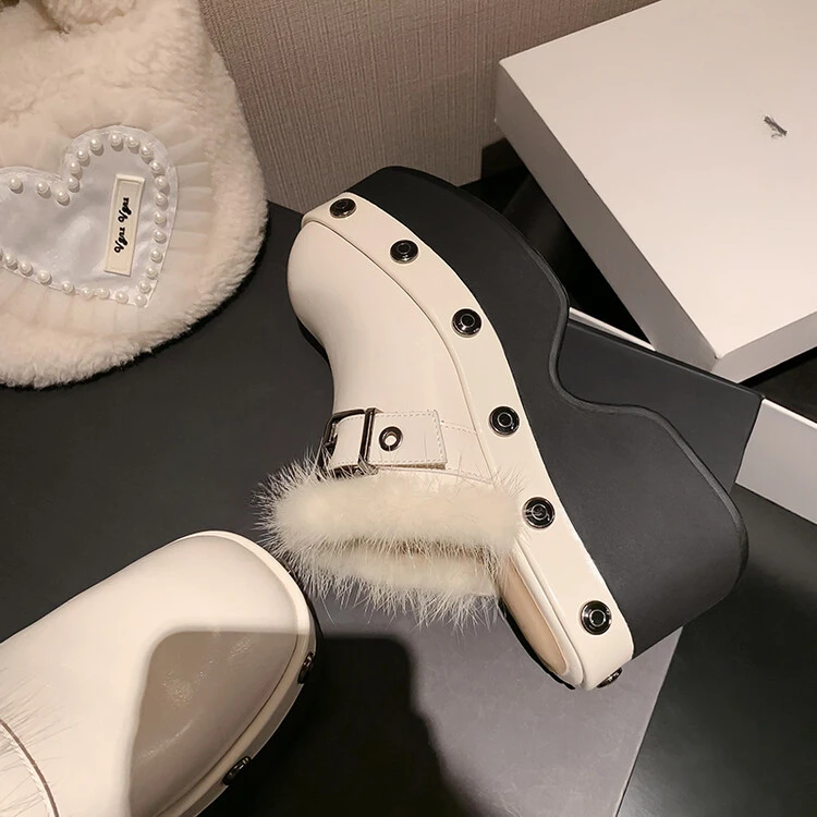 Ladies Embellished Chunky Sole Sandals