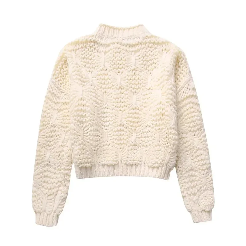 Polyester Ladies Crew Mini Sweater Fall
