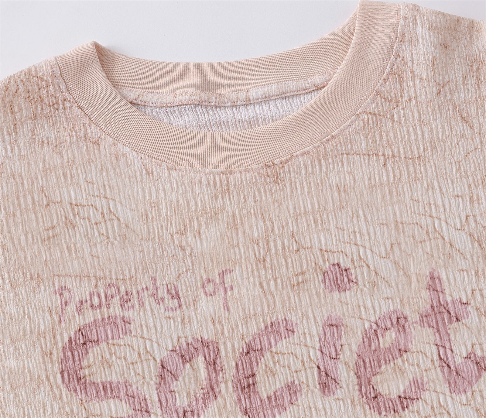 Unisex American Loose Fit Polyester Tee Digital Letters