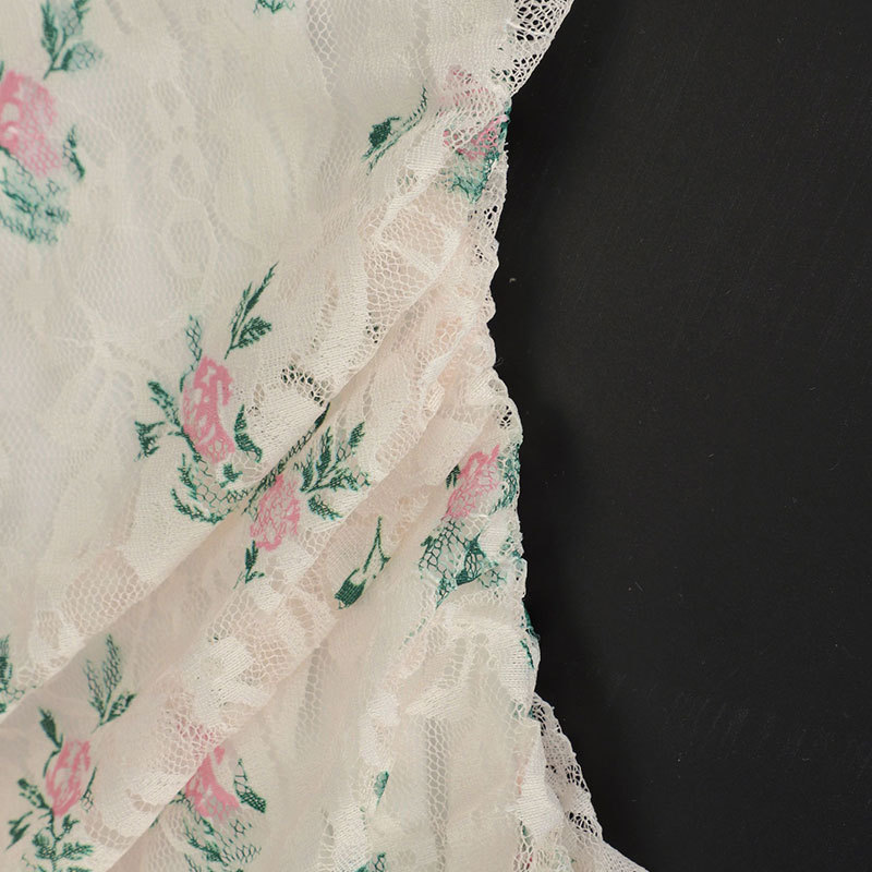 Tiered Patterned Side Split Dress