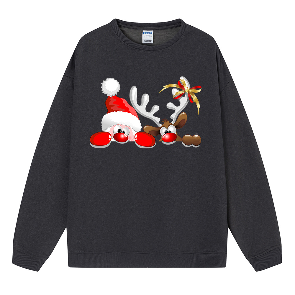 Oversized Holiday Deer Hoodie