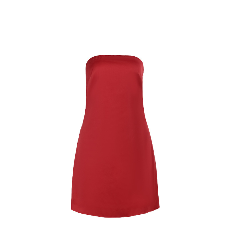 Sleeveless Polyester Spandex Tube Dress