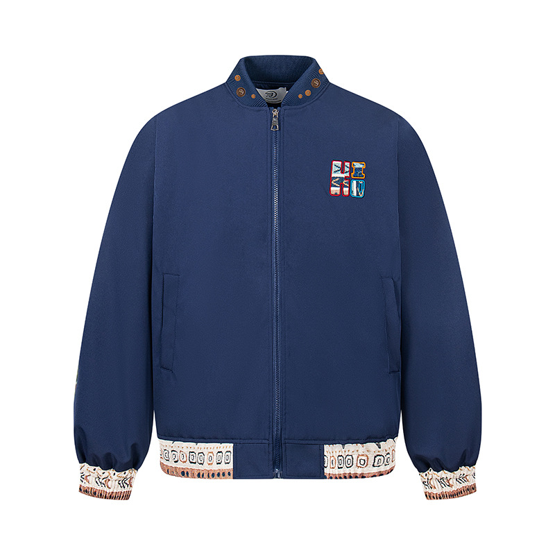 American Retro Workwear Band-Neck Jacket