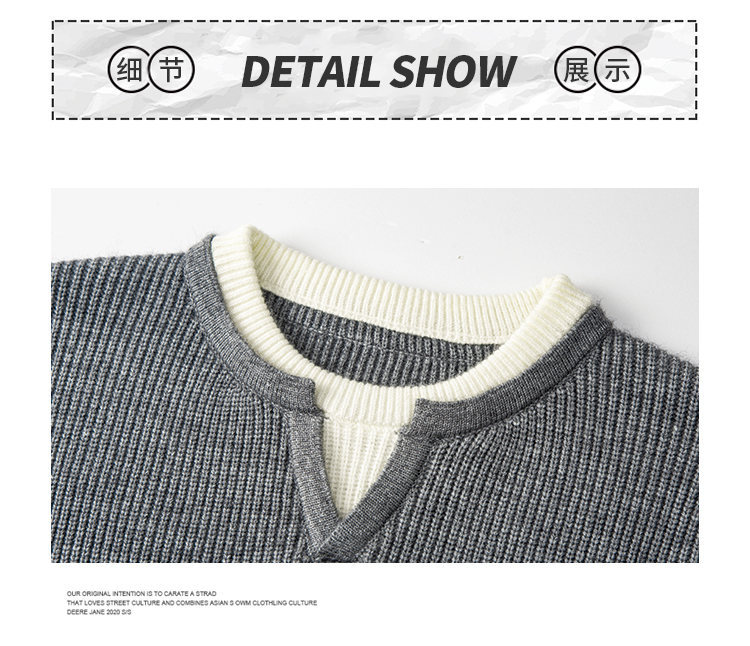 Gents Oversized Colorblock Sweater