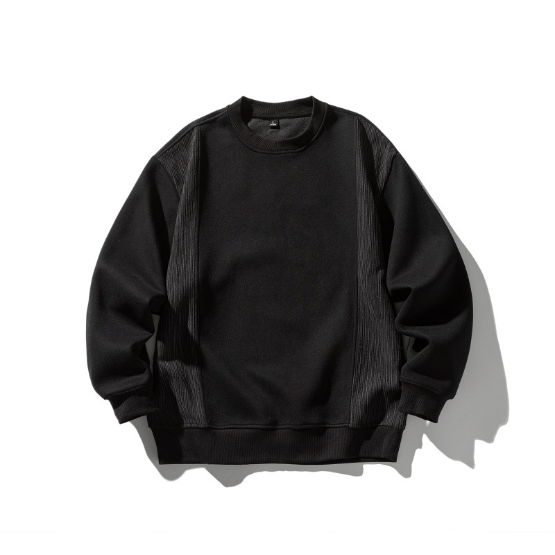 Man's Relaxed Cotton Letter Hoodie