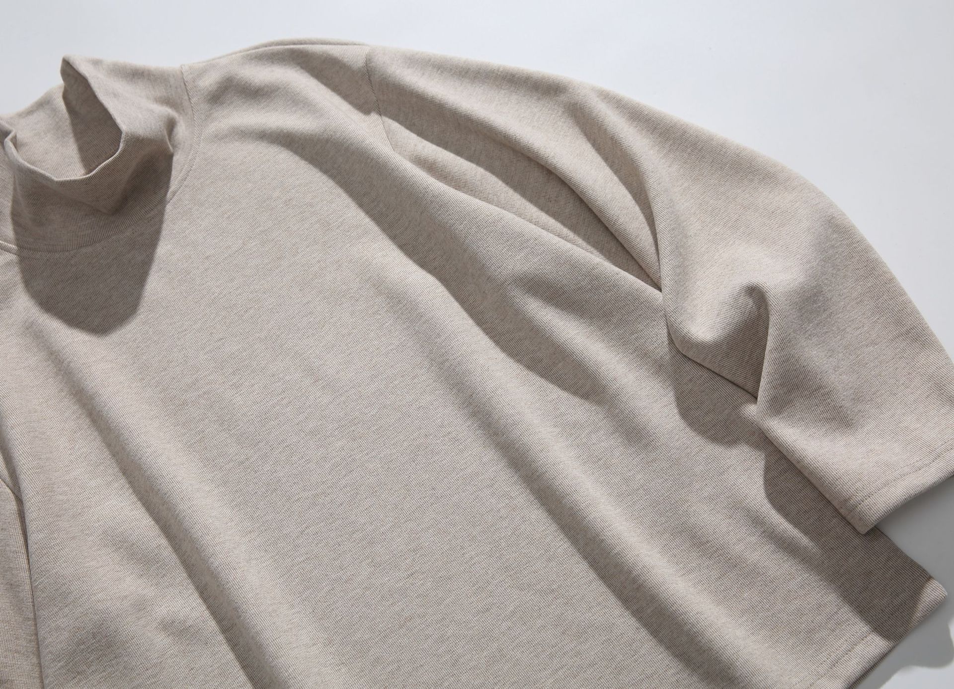 Oversized Letter Print Mock Collar Sweatshirt