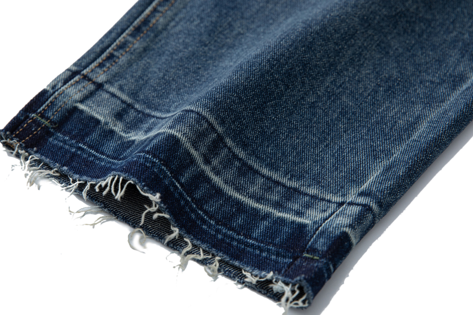 Denim Pants Men's Loose Cuff Tapered Jeans with Catwhisker Wash Casual Long Pants