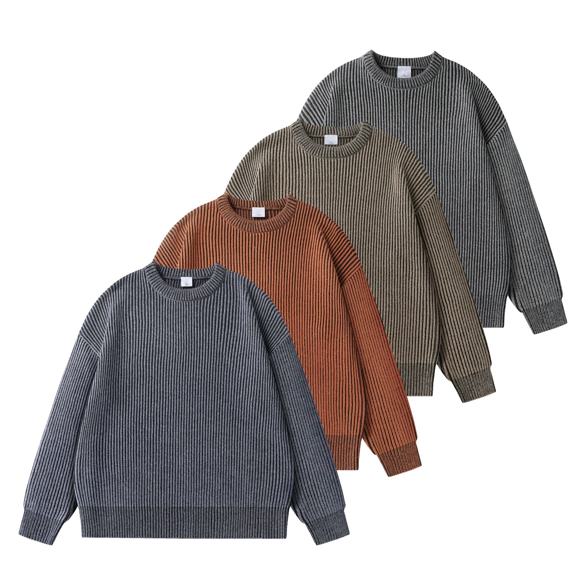 Vintage Washed Slouchy Cotton Blend Sweater