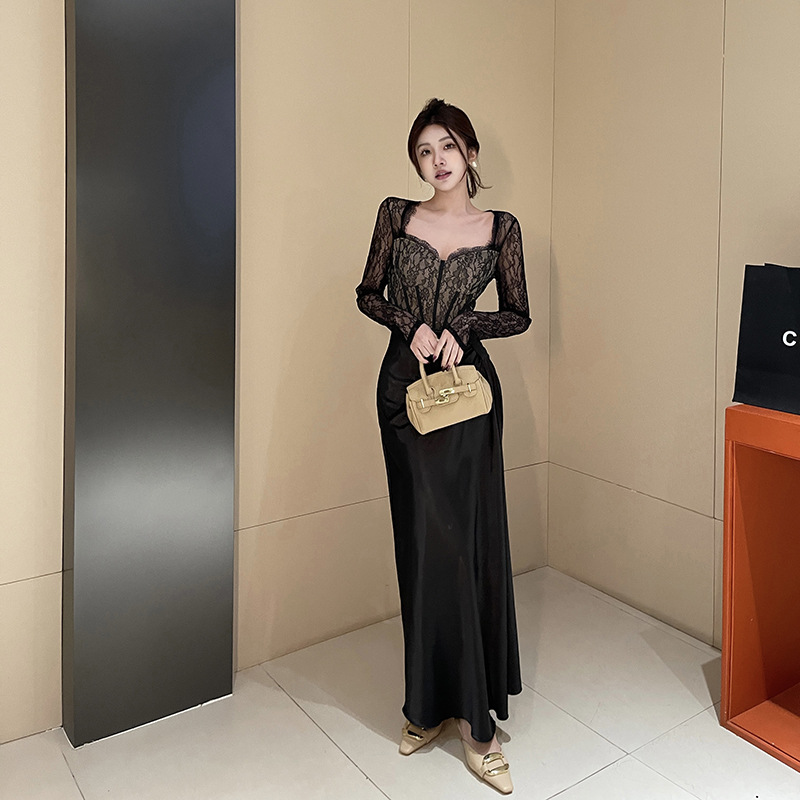 U-Neck Pencil Polyester Dress