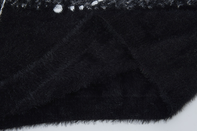 Oversized Jacquard Long Sleeve Sweater