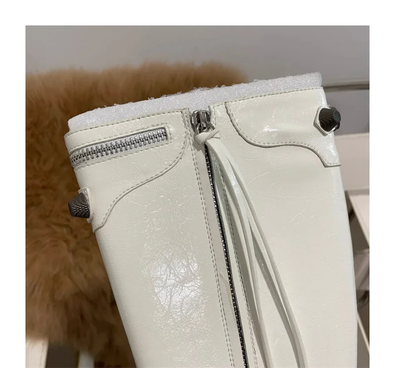 Martin Stiletto Fiber Boots Back Closure