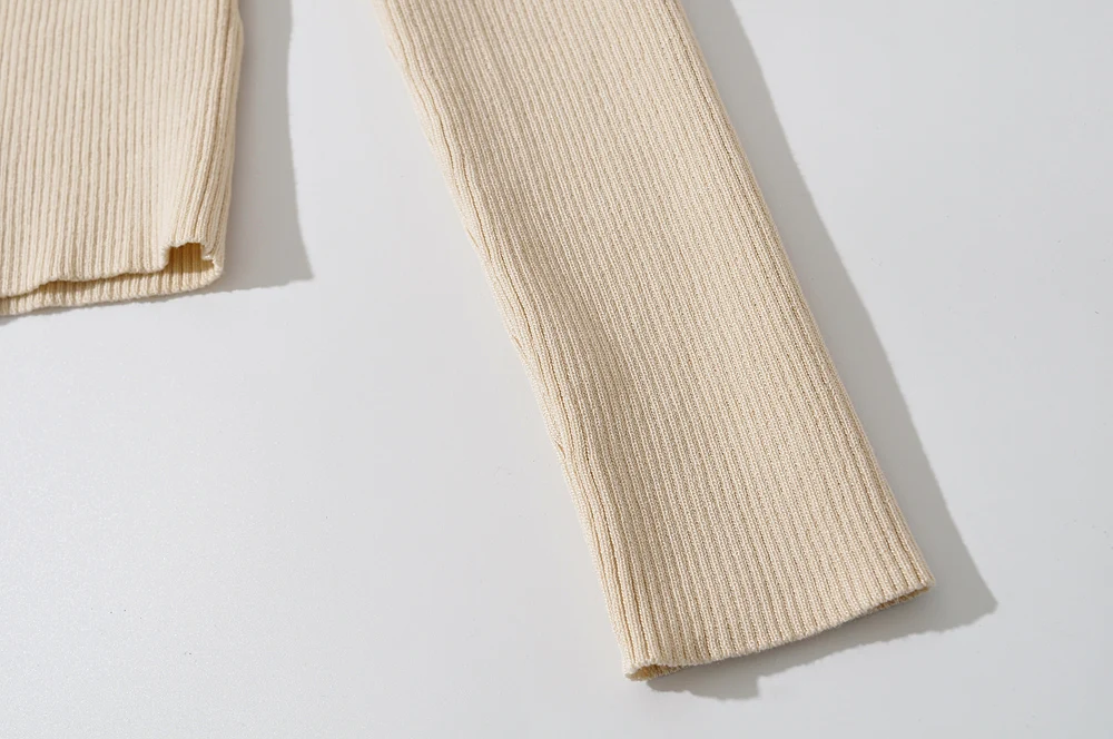 Blush Spandex Upper Arm Cutout Wrap Sweater