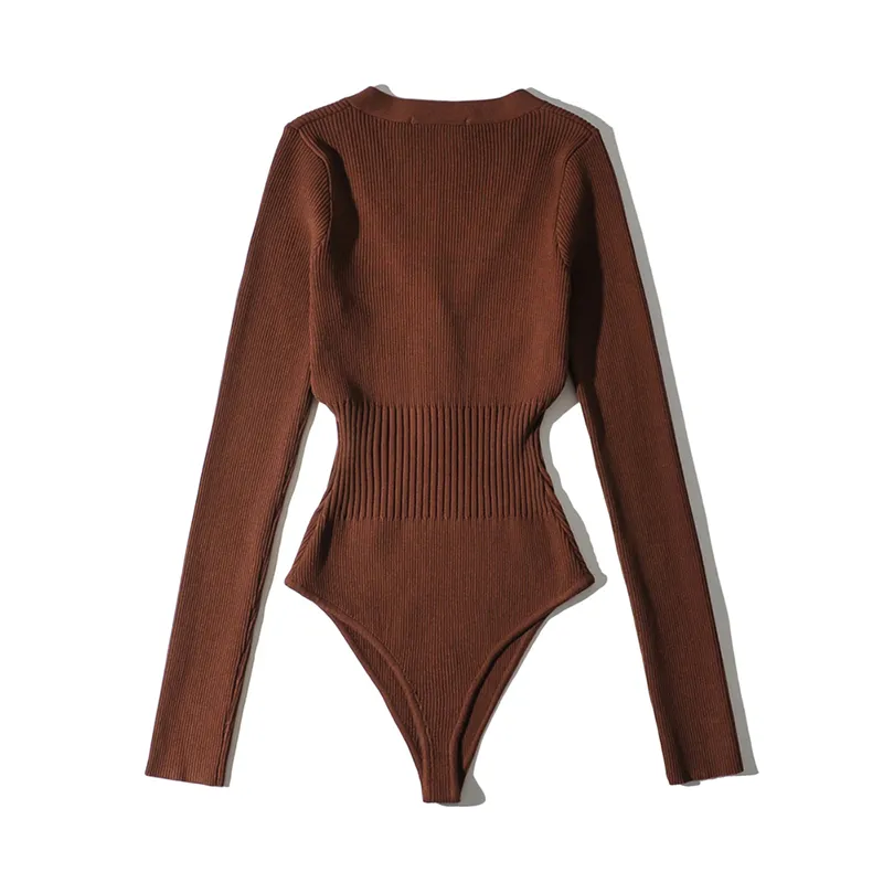 Ladies Cotton Wrist-Length Plunge Snap Stretch-Fitted Body