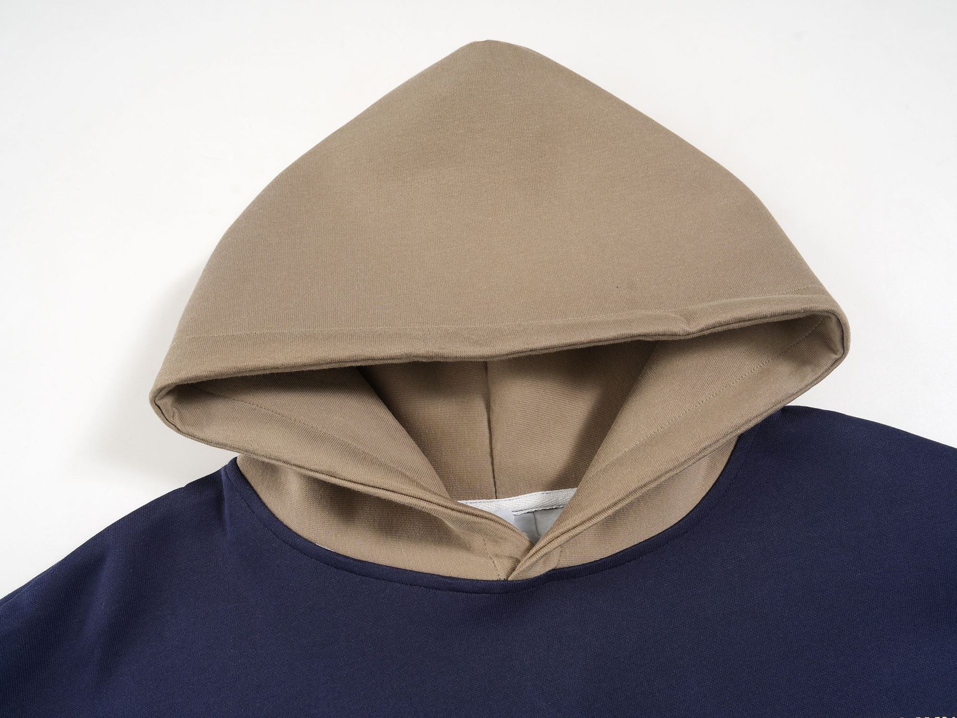 Loose Fit Cotton Contrast Hoodie