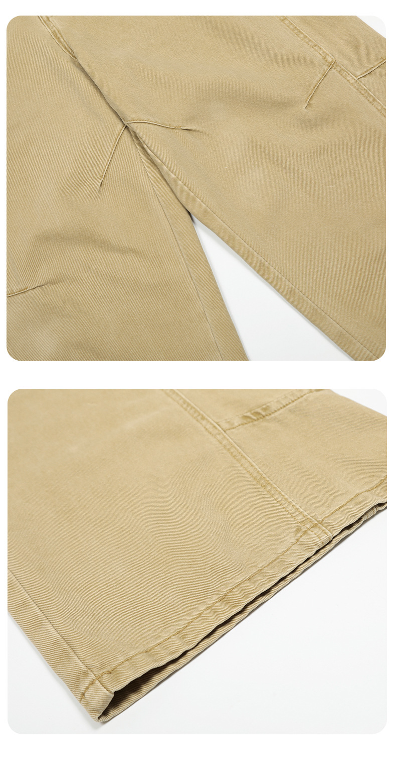 Loose Workwear Casual Pants for Men and Women Design Sense Loose Wide-Leg Straight Trousers