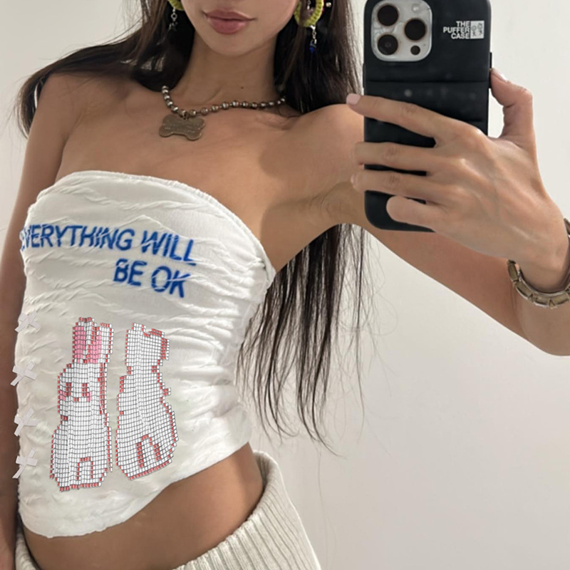Bodycon Open Back Polyester Crop Top