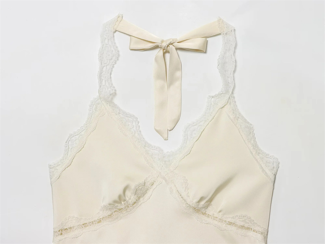 Streetwear Open Back Frill Wrap Cami