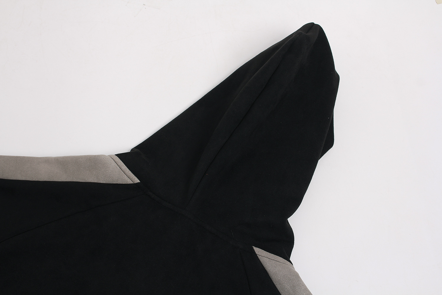 Men Streetwear Long Sleeve Zipper Hoodie