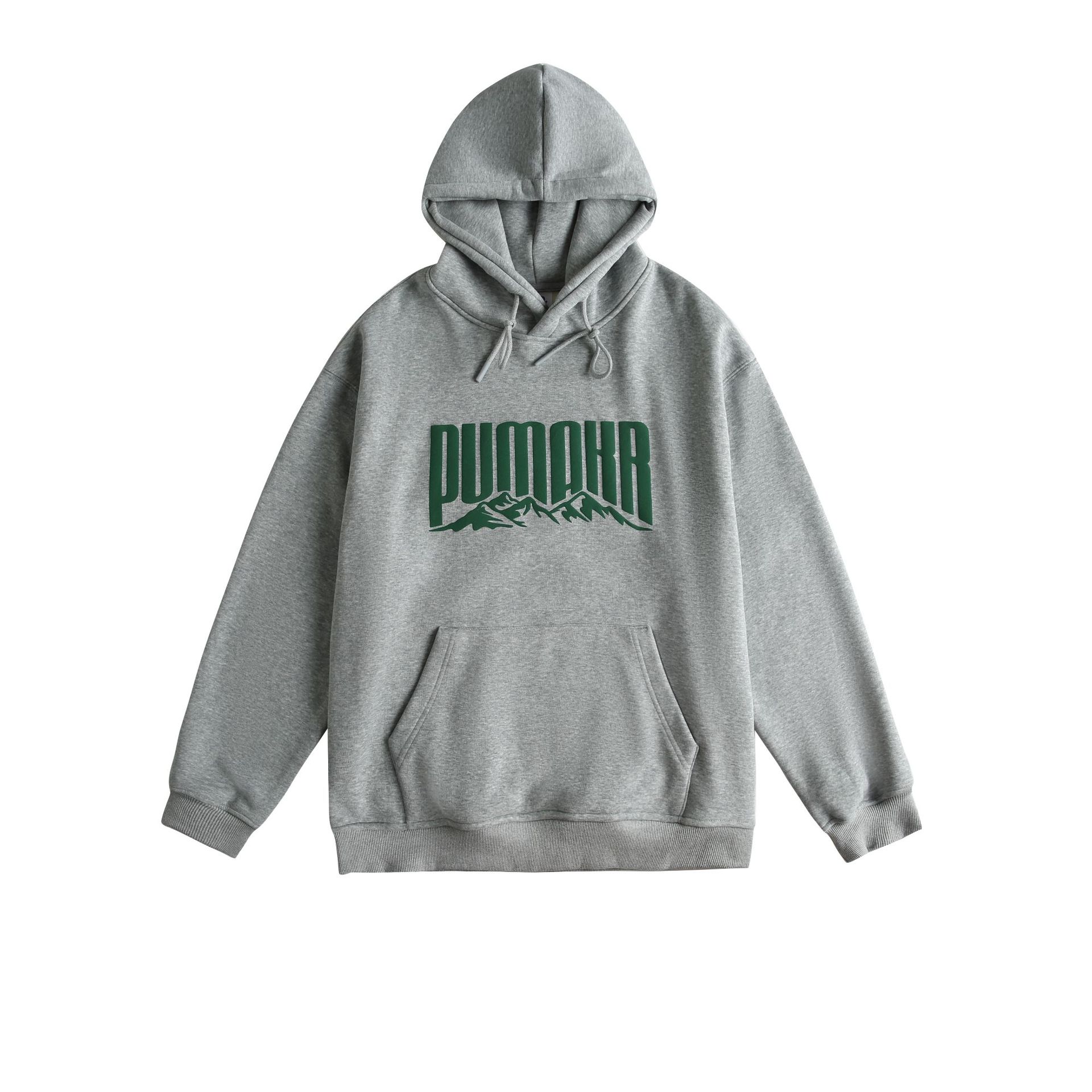 Japanese Retro Cotton Blend Lettering Hoodie