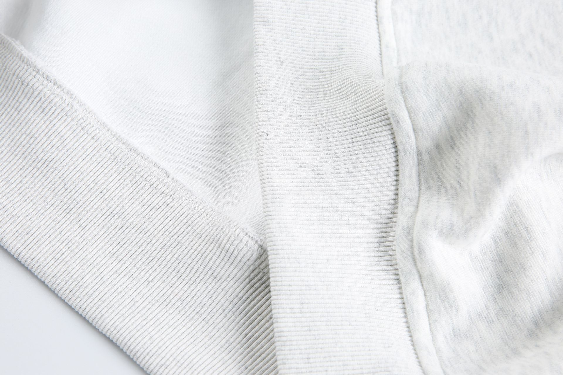 Cotton Blend Two-Tone Seam Hoodie