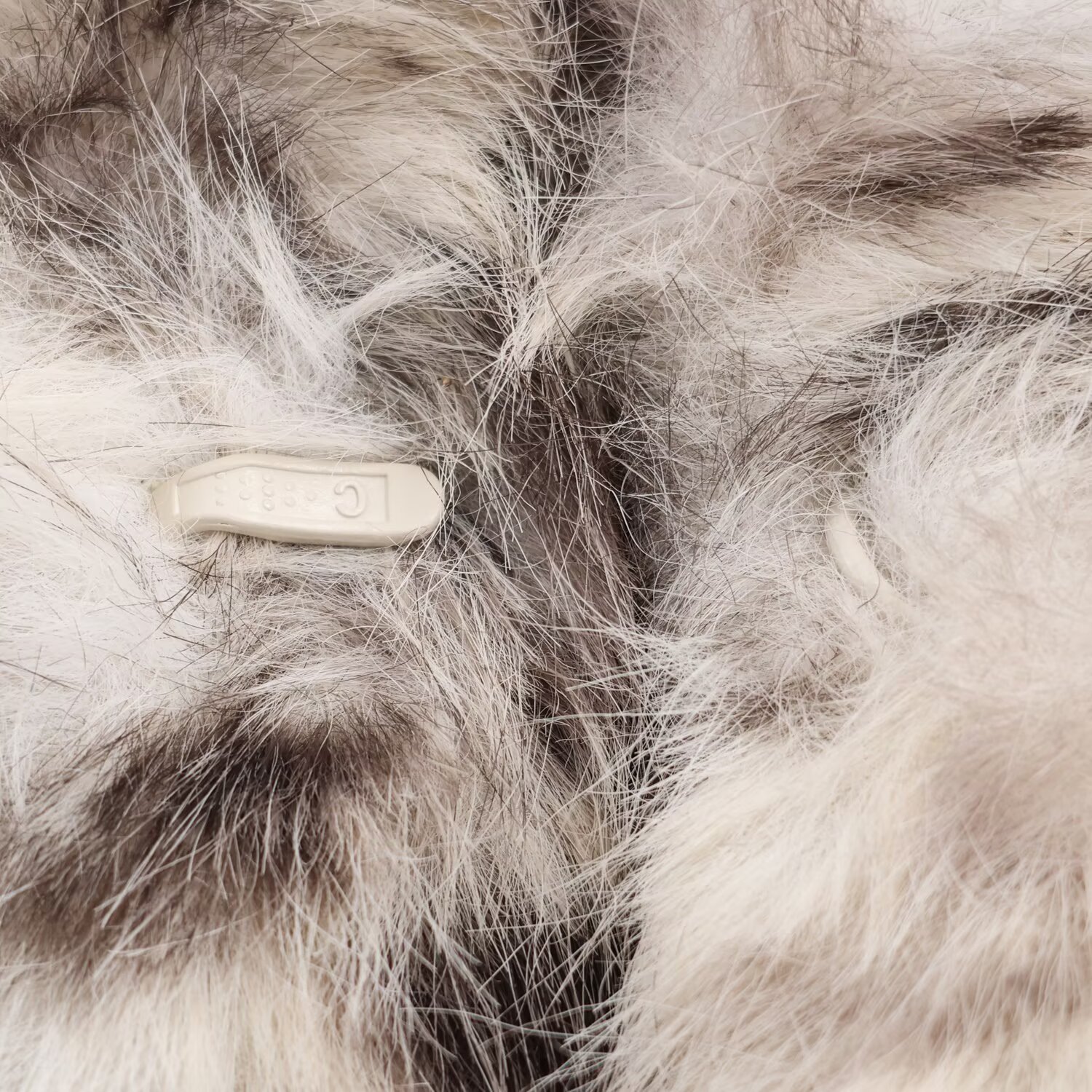 Animal print synthetic fur jacket