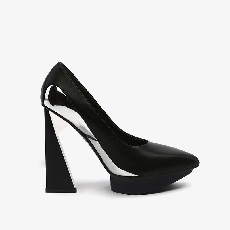 11.5cm Extreme Strange High Heels Women Pumps 2.5cm Platform Woman Pointed Toe High Heels Shoes Stiletto