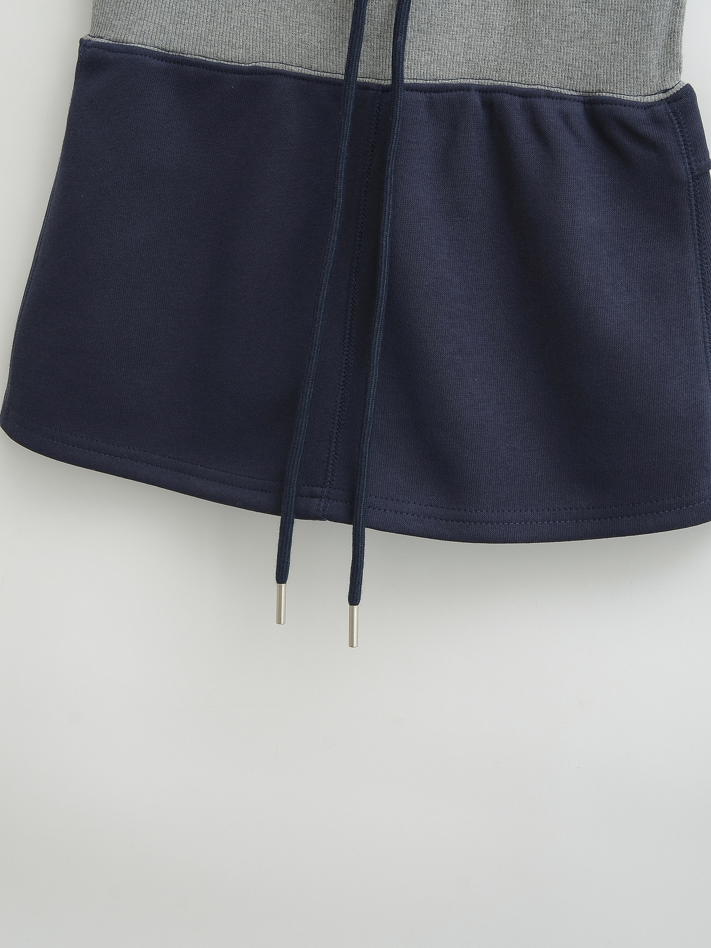 High waisted elastic waisted drawstring skirt, short skirt