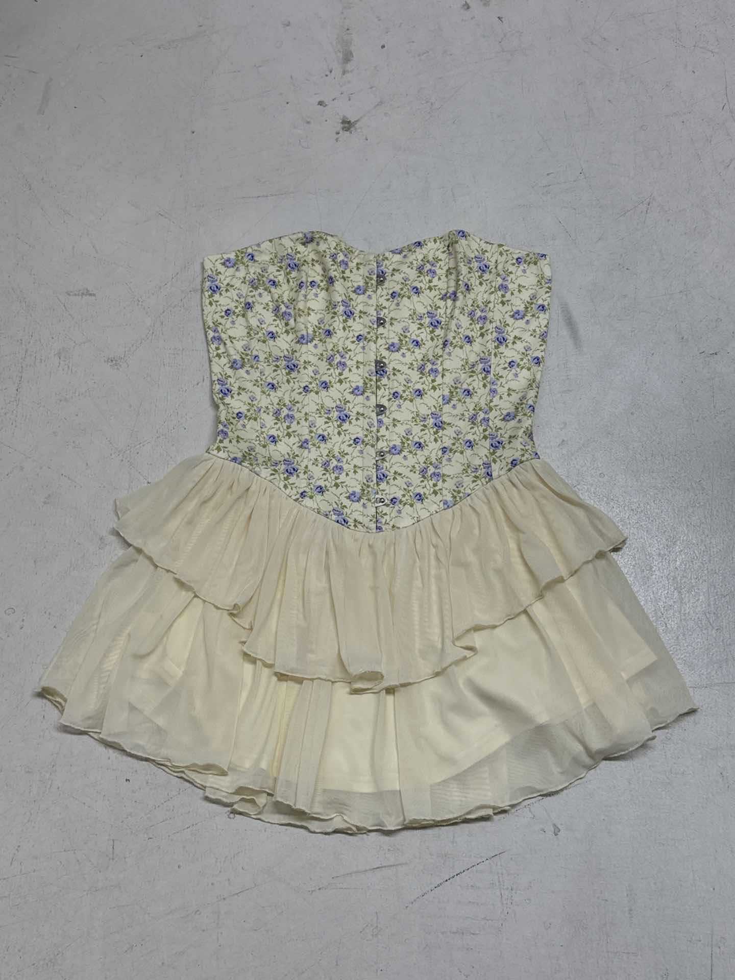 Sleeveless Fitted Ruffled Dress