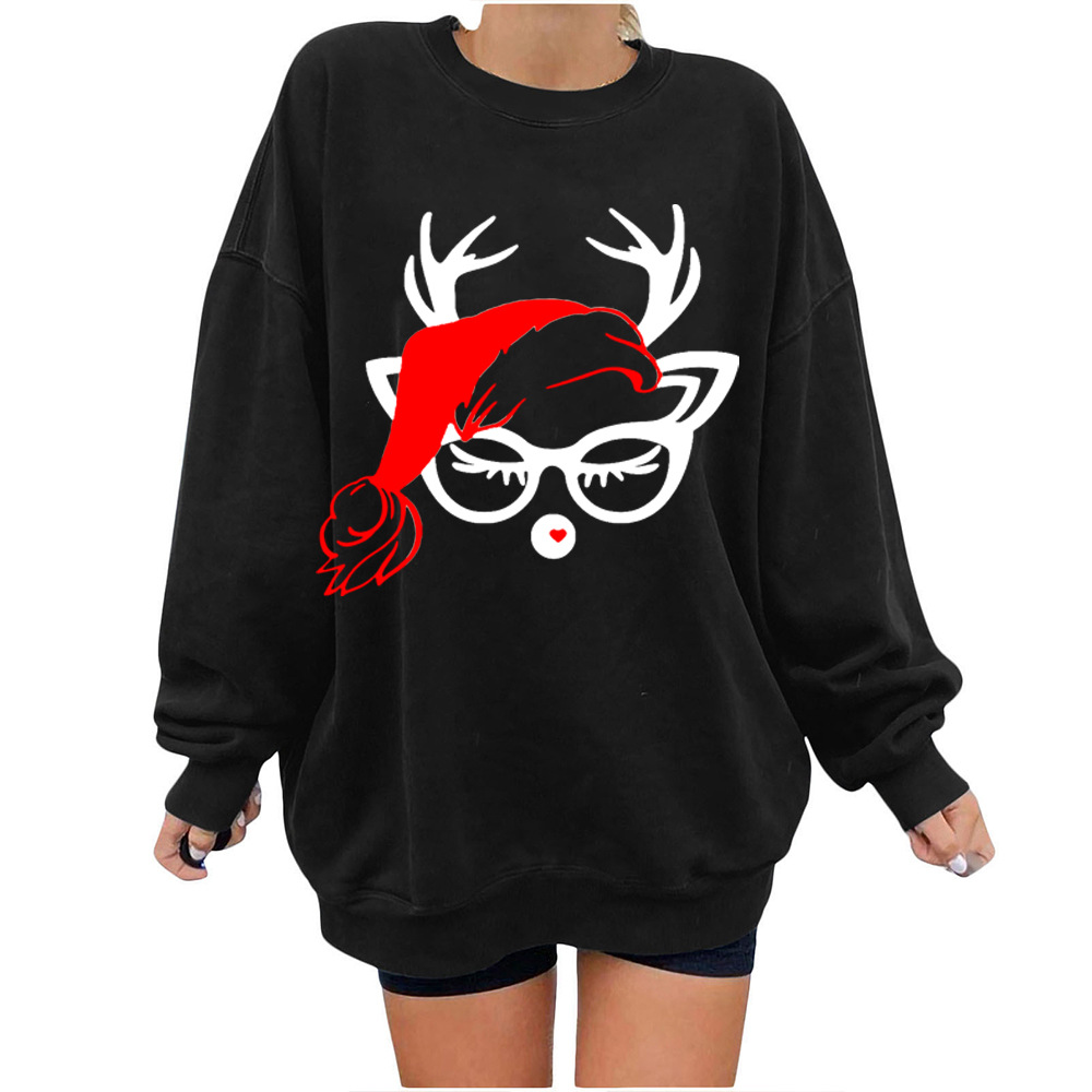 Scarlet Reindeer 3D Korean Oversized Hoodie