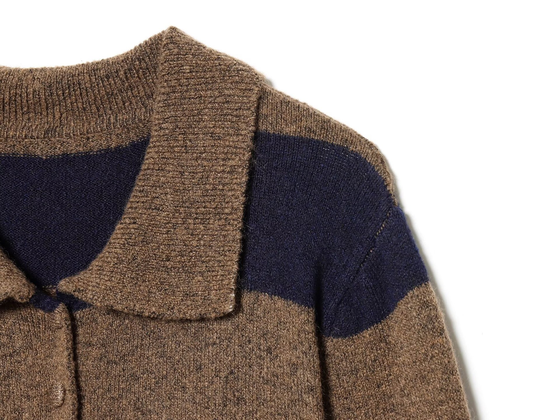 Striped knitted jacket