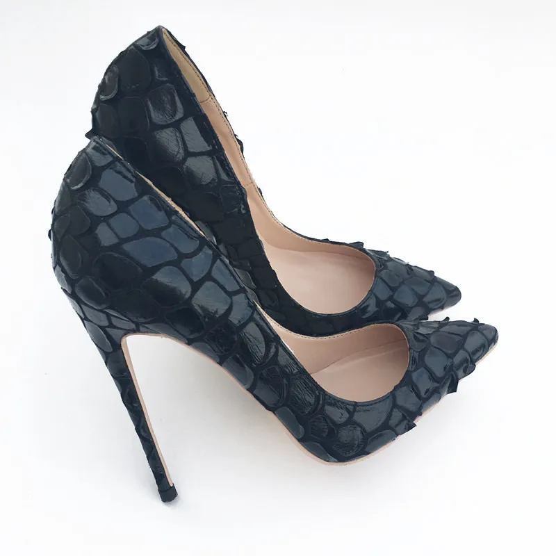 Sexy Womens Black High Heel Shoes Pointed Toe Apricot Party Stiletto Heels plus
