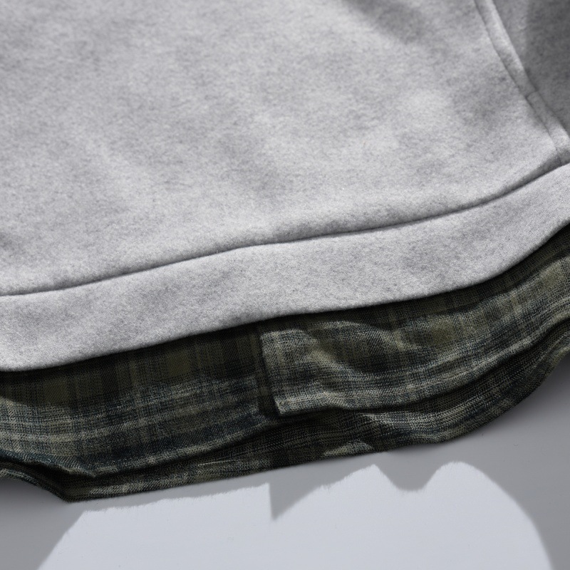 Oversized Long Sleeve Layered Letter Hoodie