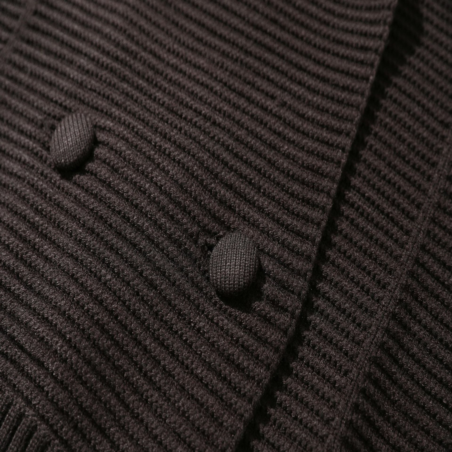 Japanese Workwear Nylon Jacquard Long Sleeve Oversized Cardigan