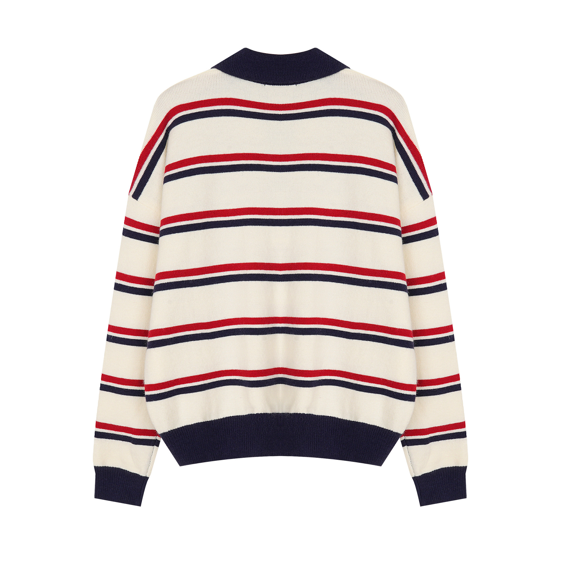 Korean Jacquard Long Sleeve Loose Fit Sweater