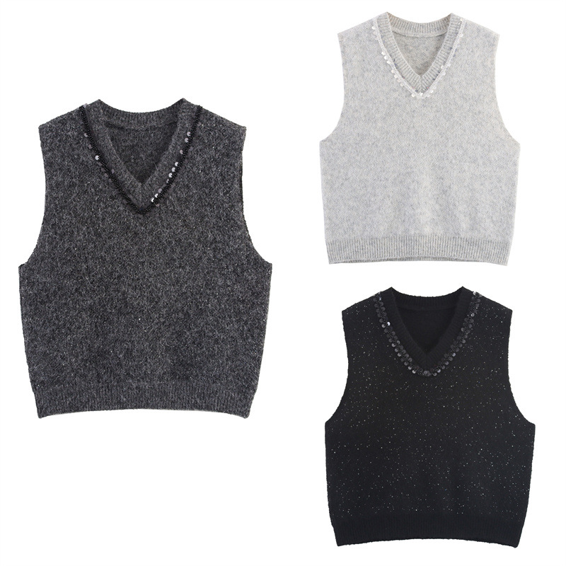 Ladies' Relaxed Cropped Polyester Crew Neck Tank Top