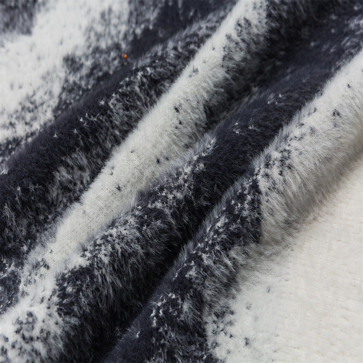 Unisex Japanese Workwear Relaxed Ombre Stripe Cardigan