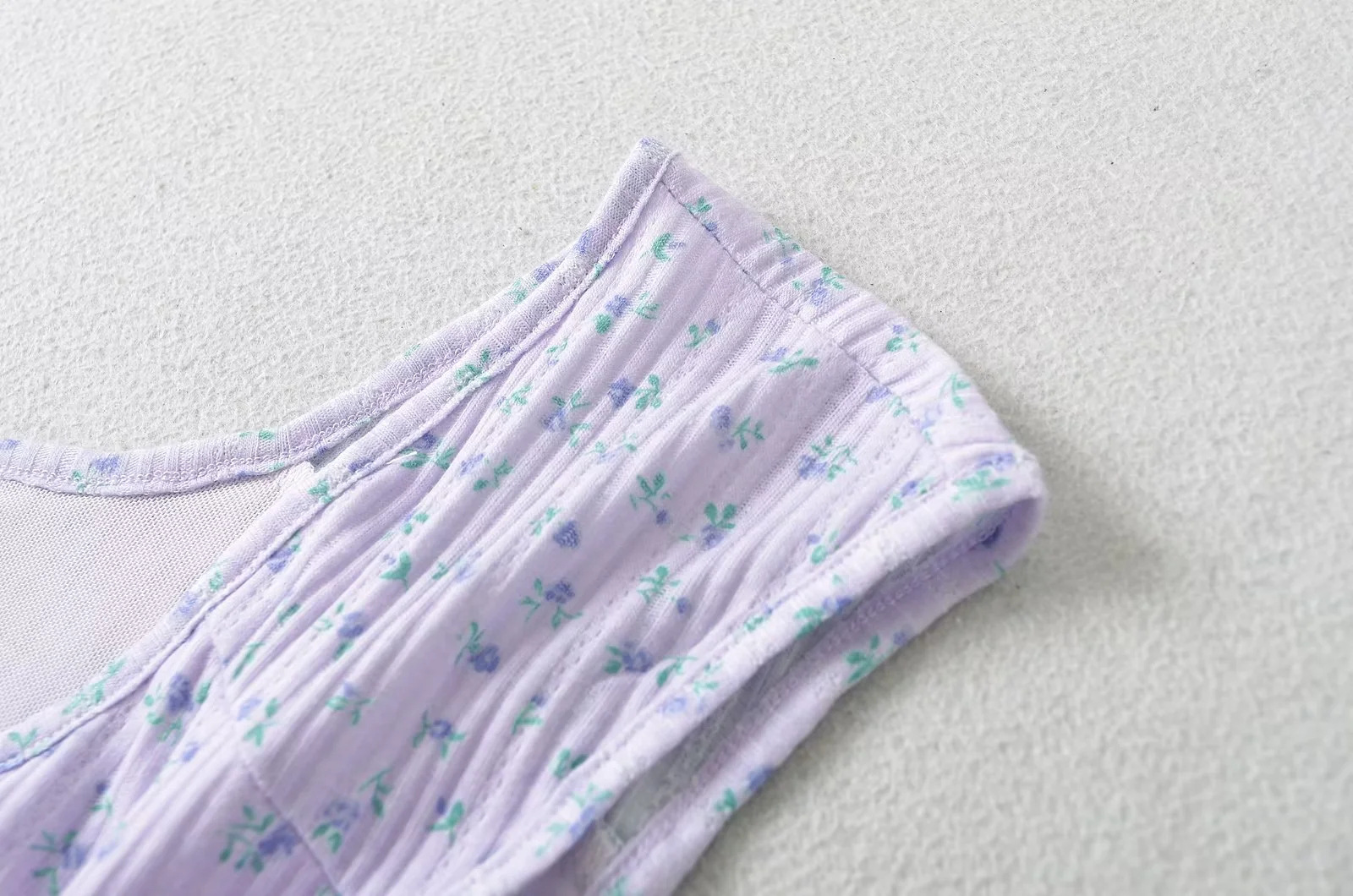 Crossover Knit Flower Mini Skirt