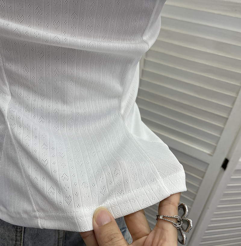 Ruffled Asymmetric Sleeveless Ribbon Knot Top