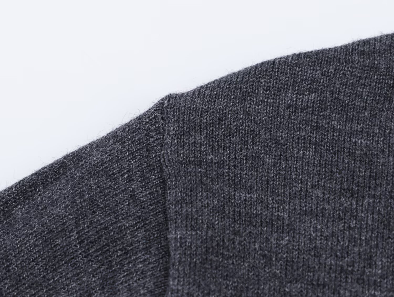 Polyester Long Sleeve Crew Button-Up Sweater