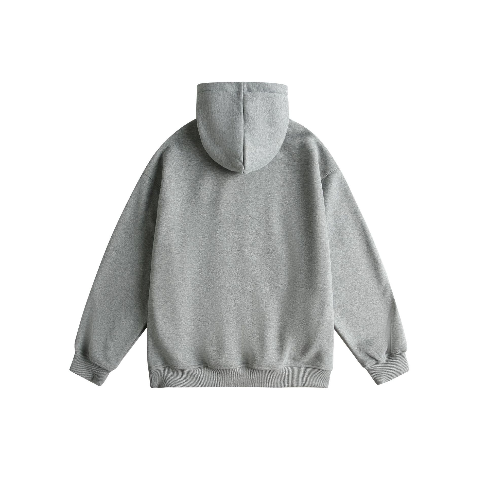 Loose Fit Cotton Blend Hood Graphic Sweatshirt