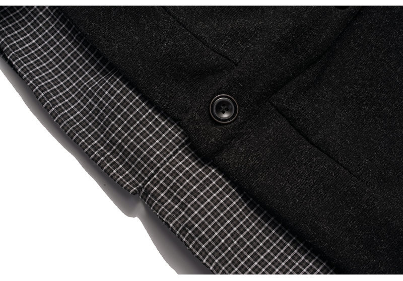 Varsity Checkered Oversized Mock Layer Cardigan